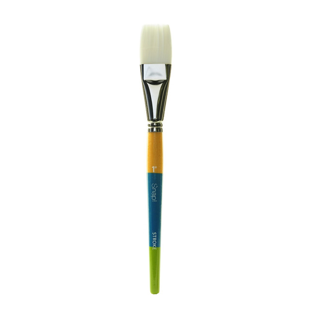 PRINCETON ARTIST BRUSH CO. 9850ST-100 Princeton Snap Paint Brush, 1in, Stroke Bristle, Synthetic, Multicolor PRINCETON ARTIST BRUSH CO. 9850ST-100 Princeton Snap Paint Brush, 1in, Stroke Bristle, Synthetic, Multicolor