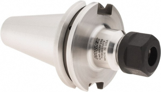 Parlec C40-16ERF250 Collet Chuck: 0.5 to 10 mm Capacity, ER Collet, Taper Shank