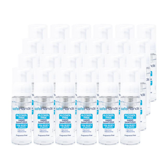 SAFEHANDS SOLUTIONS, LLC SHU-1.75-24C safeHands Alcohol-Free Hand Sanitizer, 1.75 Oz, Pack Of 24 Bottles SAFEHANDS SOLUTIONS, LLC SHU-1.75-24C safeHands Alcohol-Free Hand Sanitizer, 1.75 Oz, Pack Of 24 Bottles