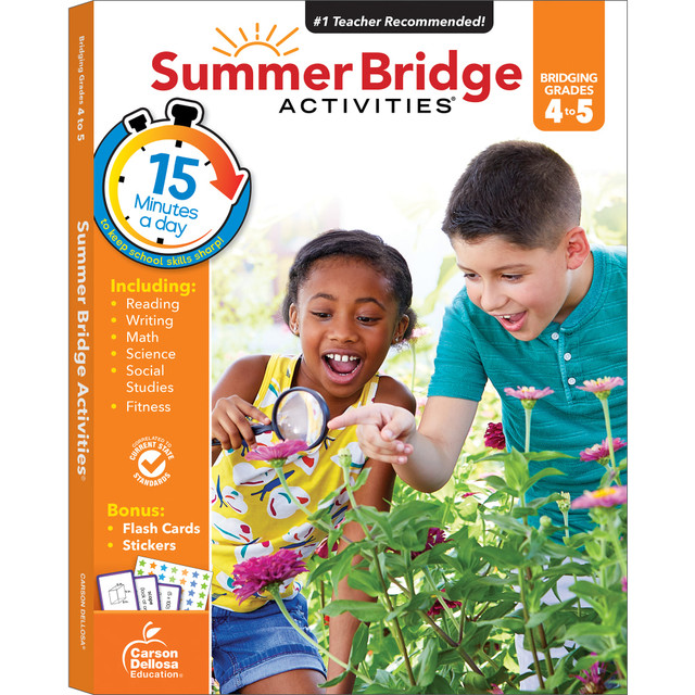 CARSON-DELLOSA PUBLISHING LLC Carson-Dellosa CD-704700  Summer Bridge Activities Workbook, 3rd Edition, Grades 4-5