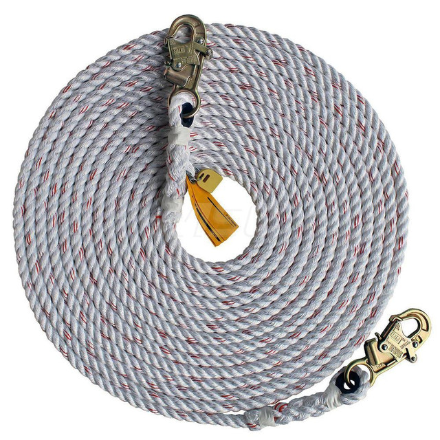 DBI-SALA 7100262939 Lanyards & Lifelines; Load Capacity: 310lb; 141kg ; Lifeline Material: Polyester ; Capacity (Lb.): 310 ; End Connections: Snap Hook ; Maximum Number Of Users: 1 ; Installation Type: Temporary