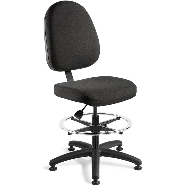 Bevco 6500-F-BLK Task Chair: Olefin, Adjustable Height, 24 to 34" Seat Height, Black