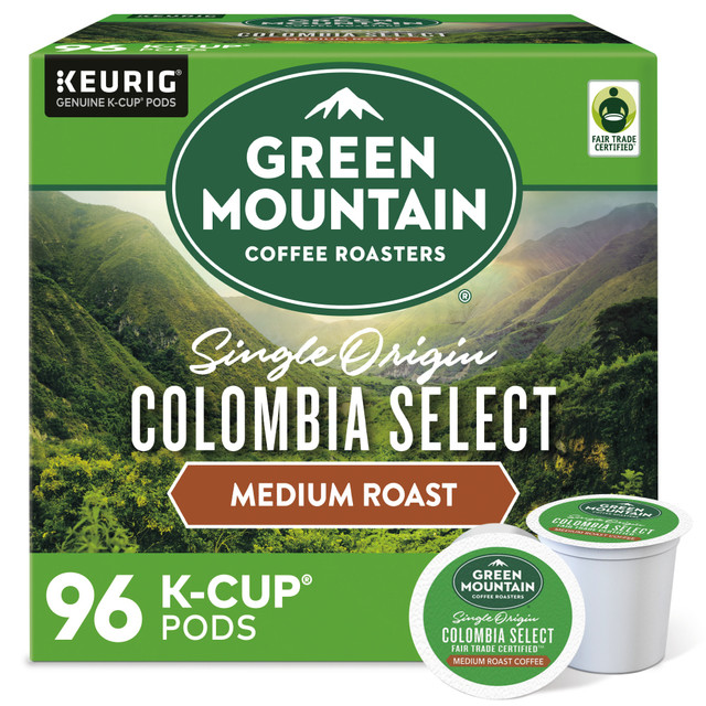 GREEN MOUNTAIN COFFEE ROASTERS, INC. 6003CT Green Mountain Coffee Single-Serve Coffee K-Cup, Colombian, Carton Of 96, 4 x 24 Per Box