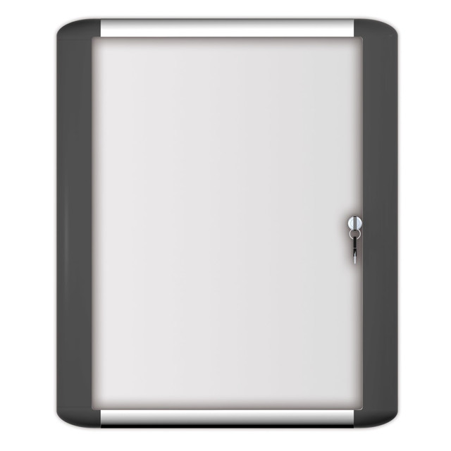 BI-SILQUE VISUAL COMM.PROD. VT640209650 MasterVision Platinum Pure Magnetic Dry-Erase Enclosed Whiteboard, Swinging Door, 36in x 48in, Aluminum Frame With Silver Finish