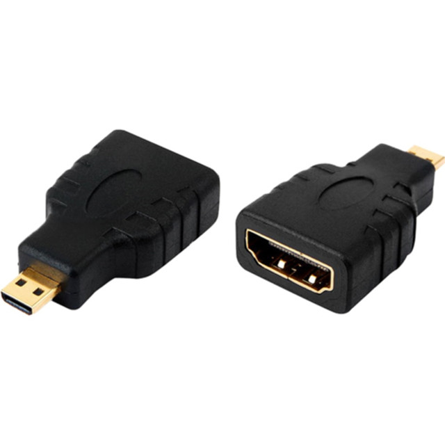 4XEM 4XHDMIFMMICRO Micro HDMI Male To HDMI A Female Adapter - Micro HDMI male to HDMI female adapter 1 x HDMI (Micro Type D) Male Digital Audio/Video - 1 x HDMI (Type A) Female Digital Audio/Video - Gold Plated Connector 4XEM 4XHDMIFMMICRO Micro HDMI Male To HDMI A Female Adapter - Micro HDMI male to HDMI female adapter 1 x HDMI (Micro Type D) Male Digital Audio/Video - 1 x HDMI (Type A) Female Digital Audio/Video - Gold Plated Connector