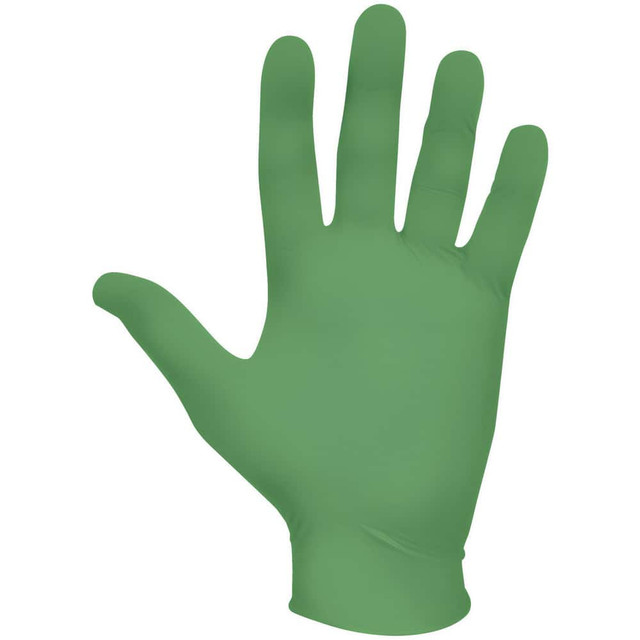 SHOWA 6110PFXXL Disposable Gloves: 2X-Large, 4 mil Thick, Nitrile, Industrial Grade