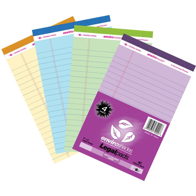 Roaring Spring Paper Products Roaring Spring 74000cs Roaring Spring EnviroShades Legal Pad Roaring Spring Paper Products Roaring Spring 74000cs Roaring Spring EnviroShades Legal Pad