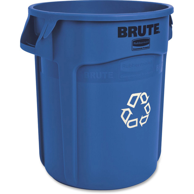 Rubbermaid Commercial Products Rubbermaid Commercial 262073BLUCT Rubbermaid Commercial Brute 20-Gallon Vented Recycling Containers