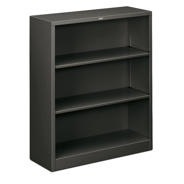 HNI CORPORATION S42ABC,S HON Brigade 3 Shelf Traditional Modular Shelving Bookcase,41inH x 34-1/2inW x 12-5/8inD, Charcoal HNI CORPORATION S42ABC,S HON Brigade 3 Shelf Traditional Modular Shelving Bookcase,41inH x 34-1/2inW x 12-5/8inD, Charcoal