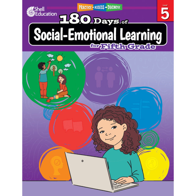 Shell Education 126961 Shell Education 180 Days of Social-Emotional Learning for Fifth Grade Printed Book by Kayse Hinrichsen Shell Education 126961 Shell Education 180 Days of Social-Emotional Learning for Fifth Grade Printed Book by Kayse Hinrichsen