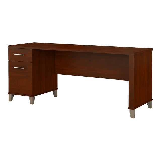 BUSH INDUSTRIES INC. WC81772 Bush Furniture Somerset Office 72inW Computer Desk With Drawers, Hansen Cherry, Standard Delivery