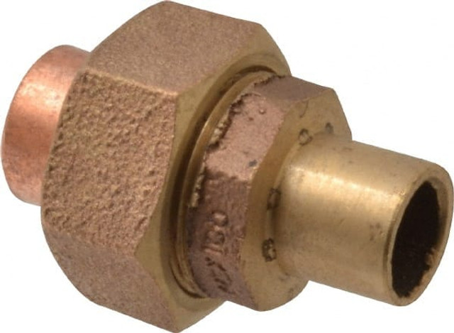 NIBCO B257000 Cast Copper Pipe Union: 1/2" Fitting, FTG x C, Pressure Fitting