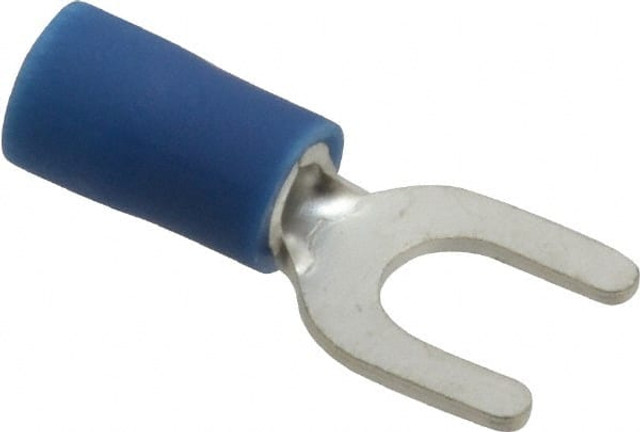 Ideal 83-7171 #10 Stud, 16 to 14 AWG Compatible, Partially Insulated, Crimp Connection, Standard Fork Terminal