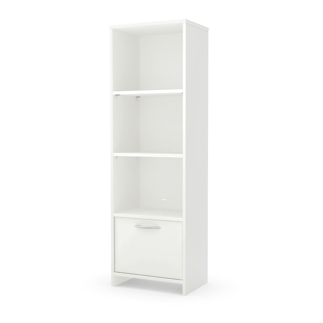 SOUTH SHORE IND LTD 10249 South Shore Step One 55inH 3-Shelf Bookcase, Pure White