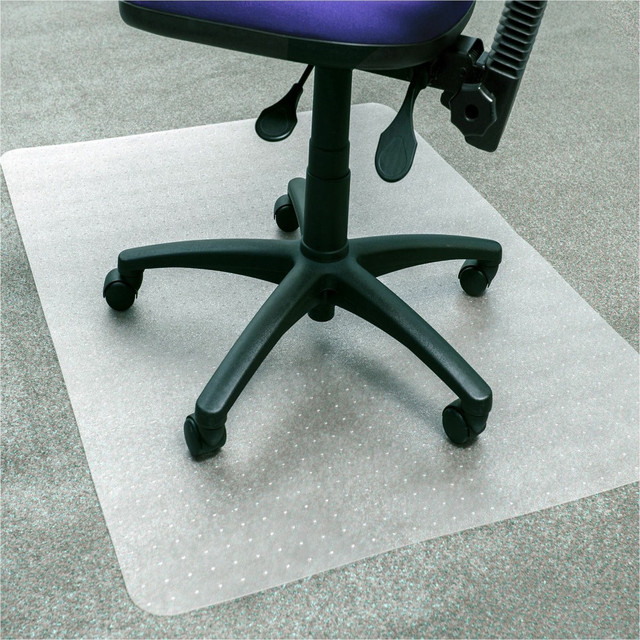 FLOORTEX NCCMFLAG0004  Advantagemat Plus APET Rectangular for Low/Standard Pile Carpets - 45in x 53in - Chair - 53in Length x 45in Width x 0.087in Depth x 0.375in Thickness - Rectangular - Amorphous Polyethylene Terephthalate (APET) - Clear - 1Each -