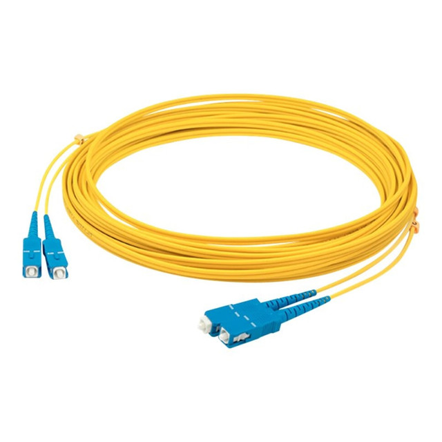 ADD-ON COMPUTER PERIPHERALS, INC. AddOn ADD-SC-SC-5MS9SMF  - Patch cable - SC/UPC single-mode (M) to SC/UPC single-mode (M) - 5 m - fiber optic - simplex - 9 / 125 micron - OS2 - riser - yellow