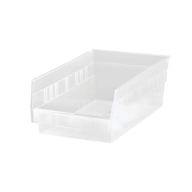 Quantum Storage QSB102CLCS Plastic Hopper Shelf Bin: Clear