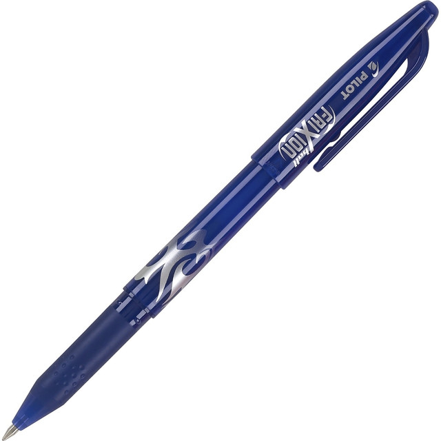 PILOT CORPORATION OF AMERICA Pilot 31551  FriXion Ball Erasable Gel Pens, Pack Of 12, Fine Point, 0.7 mm, Blue Barrel, Blue Ink
