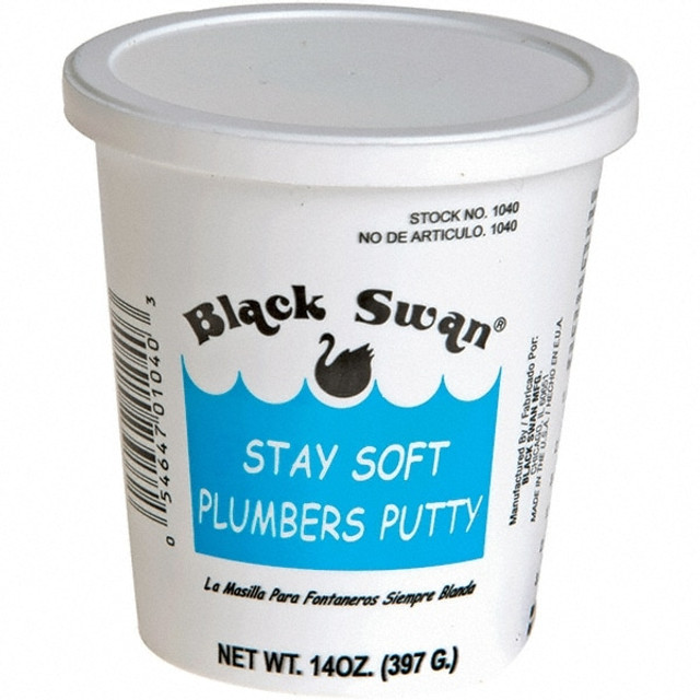 Black Swan 01040 Putty; Type: Plumber's Putty ; Container Size: .14 oz ; For Use With: Sealing; Sinks, Wash Stations Scrub Sinks ; Color: Beige ; PSC Code: 8040