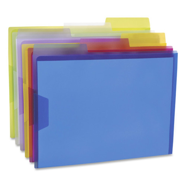 TOPS BRANDS 52565 Pendaflex Poly View Folders, 1in Expansion, Letter Size, Assorted Colors, Pack Of 6 Folders TOPS BRANDS 52565 Pendaflex Poly View Folders, 1in Expansion, Letter Size, Assorted Colors, Pack Of 6 Folders