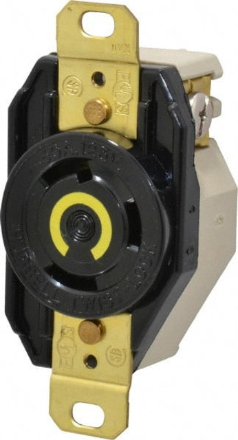 Hubbell Wiring Device-Kellems HBL2610 125 VAC, 30 Amp, L5-30R NEMA, Self Grounding Receptacle