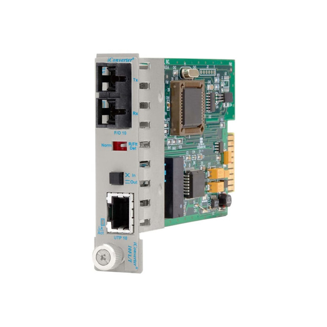 OMNITRON SYSTEMS TECHNOLOGY, INC. 8302-0 Omnitron iConverter 10FL/T - Fiber media converter - 10Mb LAN - 10Base-T, 10Base-FL - RJ-45 / SC multi-mode - up to 1.2 miles - 850 nm OMNITRON SYSTEMS TECHNOLOGY, INC. 8302-0 Omnitron iConverter 10FL/T - Fiber media converter - 10Mb LAN - 10Base-T, 10Base-FL - RJ-45 / SC multi-mode - up to 1.2 miles - 850 nm