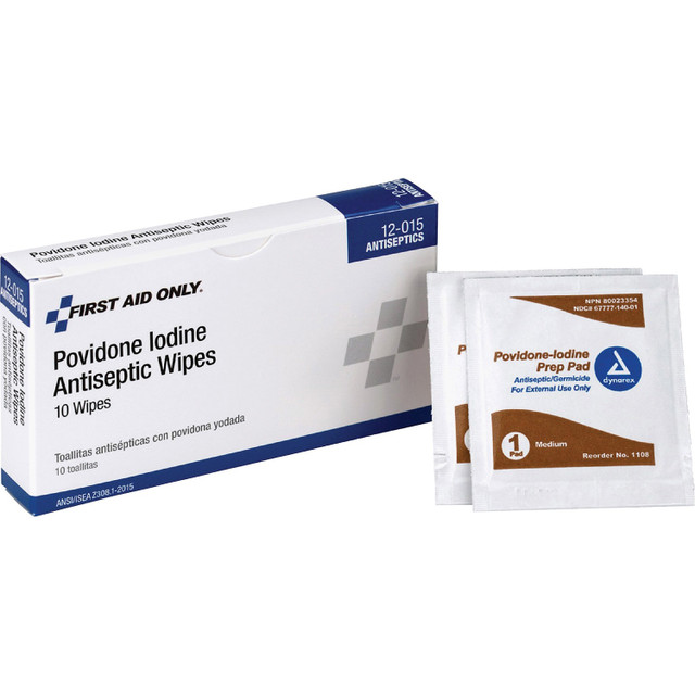 First Aid Only, Inc First Aid Only 12015 First Aid Only Povidone Iodine Antiseptic Wipes