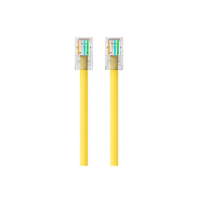 BELKIN, INC. Belkin A3L980-25-YLW  High Performance - Patch cable - RJ-45 (M) to RJ-45 (M) - 25 ft - UTP - CAT 6 - molded - yellow