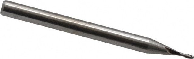 M.A. Ford. 12103500 Square End Mill: 0.035'' Dia, 0.105'' LOC, 1/8'' Shank Dia, 1-1/2'' OAL, 2 Flutes, Solid Carbide