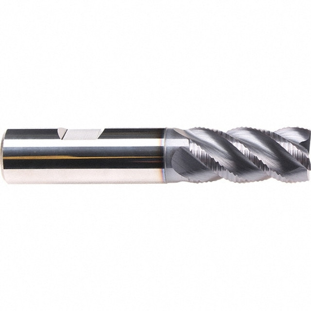 Emuge 2873A.018 18mm Diam 4-Flute 45° Solid Carbide Square Roughing & Finishing End Mill