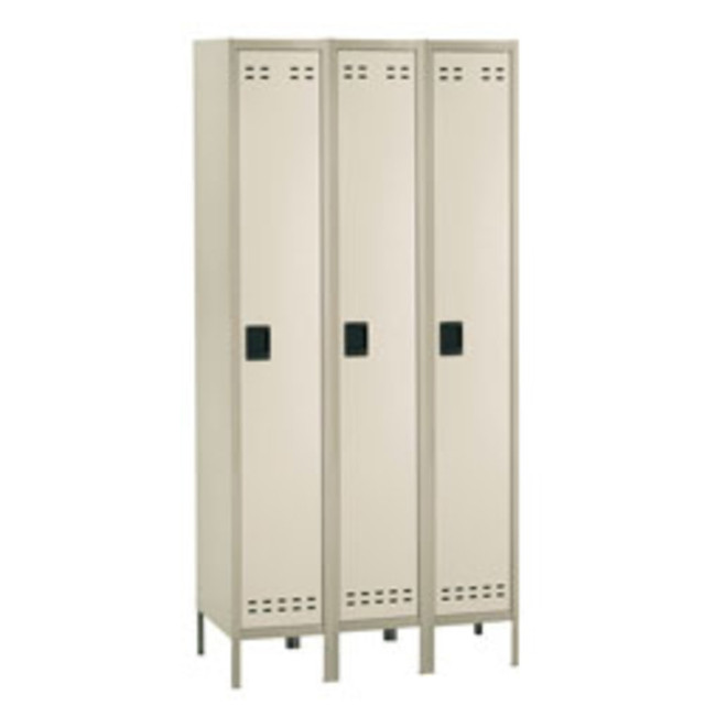 SAFCO PRODUCTS CO Safco 5525TN  Storage Lockers, Single-Tier, Bank Of 3, Tan