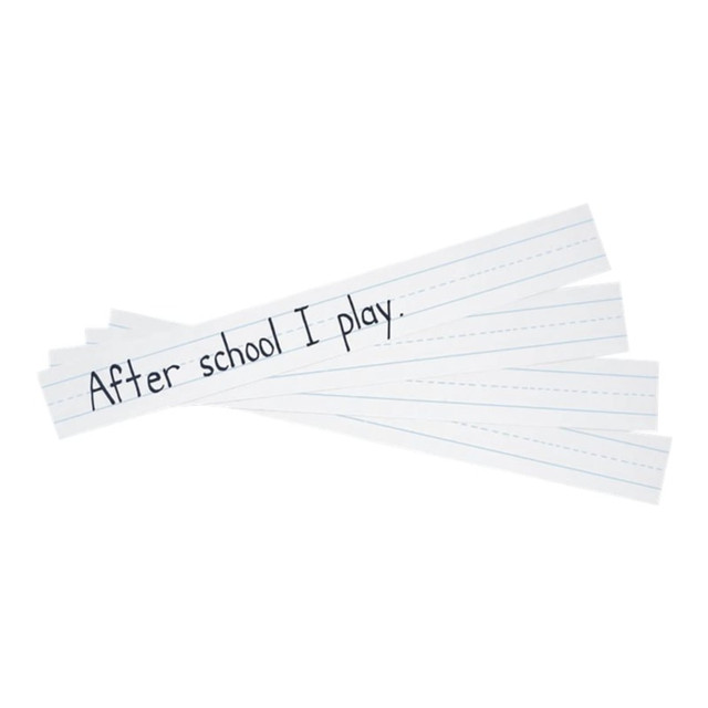 PACON CORPORATION 5166 Pacon Sentence Strips, 3in x 24in, White Tagboard, Pack Of 100 PACON CORPORATION 5166 Pacon Sentence Strips, 3in x 24in, White Tagboard, Pack Of 100