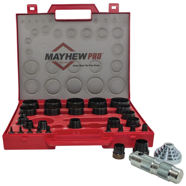 Mayhew 66006 Hollow Punch Set: 31 Pc, 3 to 50 mm