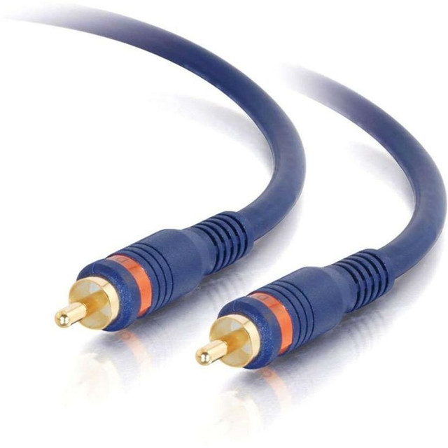 LASTAR INC. 29115 C2G Velocity Digital Audio Coax Cable - Digital audio cable (coaxial) - RCA male to RCA male - 6 ft - double shielded coaxial - blue