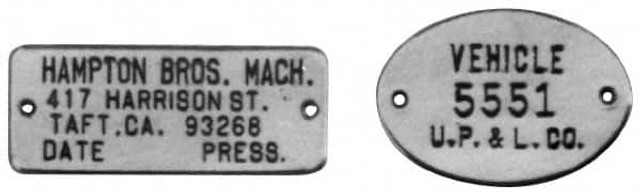 C.H. Hanson 1019ALF Blank Metal Tags; Shape: Oval ; Material: Aluminum ; Height (Decimal Inch): 2.06 ; Overall Height: 2.06 ; Number of Pieces: 100 ; PSC Code: 9905