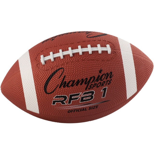 Champion Sports RFB1 Champion Sports Official Size Rubber Football