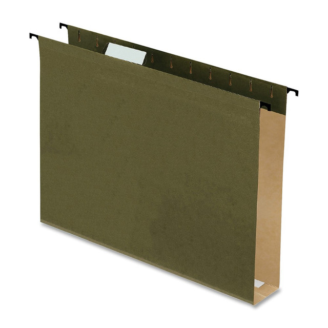 TOPS BRANDS Pendaflex 6152X2  Extra-Capacity Hanging File Folders, 2in Expansion, Letter Size, Green, Box Of 20 Folders