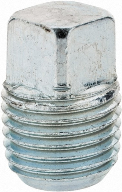 Parker 1/4 SHP-S Industrial Pipe Square Head Plug: 1/4" Male Thread, MNPTF