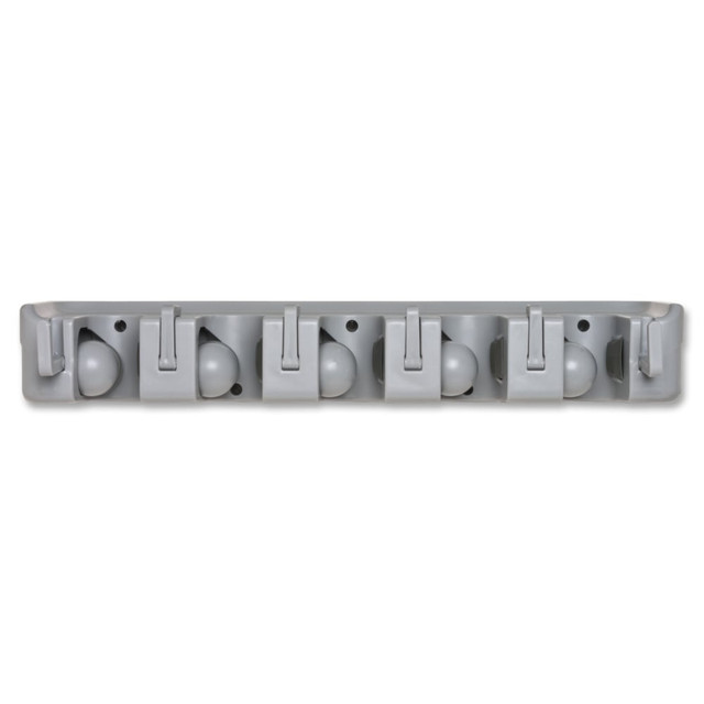 SP RICHARDS 12504CT Genuine Joe Cleaning Tool Wall Organizer Rack - 5 x Broom - 3.75in Height x 16.50in Width x 2.75in Depth - Gray - ABS Plastic - 24 / Carton SP RICHARDS 12504CT Genuine Joe Cleaning Tool Wall Organizer Rack - 5 x Broom - 3.75in Height x 16.50in Width x 2.75in Depth - Gray - ABS Plastic - 24 / Carton