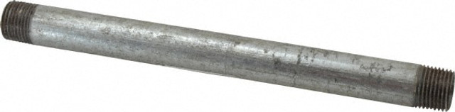 B&K Mueller 563-090HC Galvanized Pipe Nipple: 1/2", 9" Long, Schedule 40, Steel