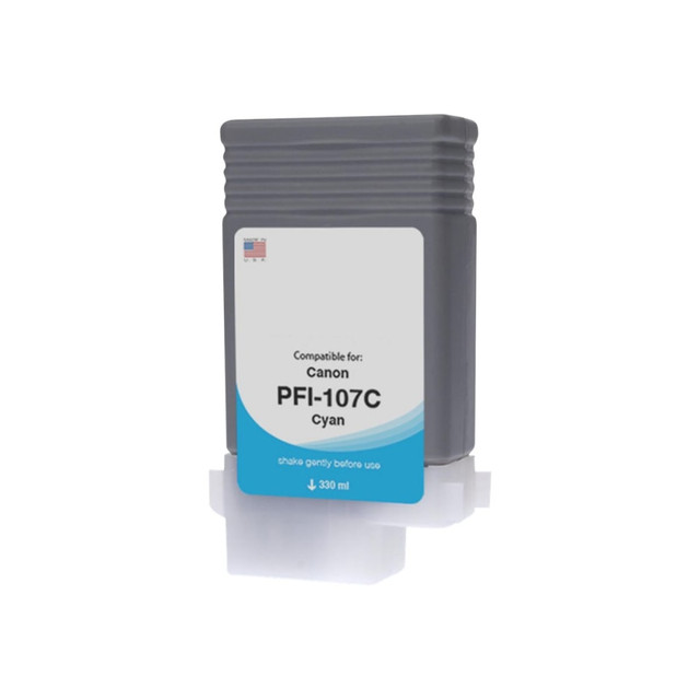 CLOVER TECHNOLOGIES GROUP, LLC WCPFI107C Clover Imaging Group Wide Format - 130 ml - cyan - compatible - ink cartridge (alternative for: Canon 6706B001AA, Canon PFI-107C) - for Canon imagePROGRAF iPF670, iPF680, iPF685, iPF770, iPF780, iPF785