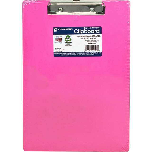 Saunders Mfg. Co. Inc Saunders 21594 Saunders Neon Plastic Clipboards Saunders Mfg. Co. Inc Saunders 21594 Saunders Neon Plastic Clipboards