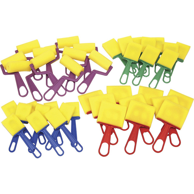 Dixon Ticonderoga Company Creativity Street 5212 Creativity Street Foam Brushes/Rollers Classroom Pack Dixon Ticonderoga Company Creativity Street 5212 Creativity Street Foam Brushes/Rollers Classroom Pack