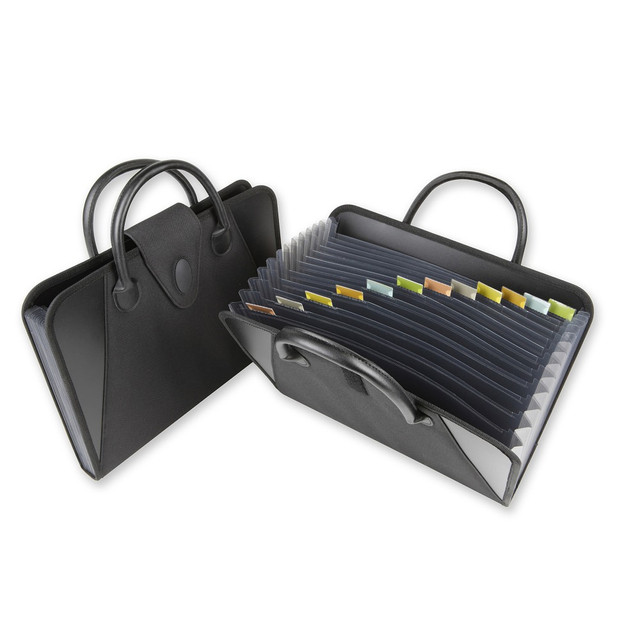 CLINE PRODUCTS INC 48211 C-Line Expanding File With Handles, Letter Size, Black CLINE PRODUCTS INC 48211 C-Line Expanding File With Handles, Letter Size, Black