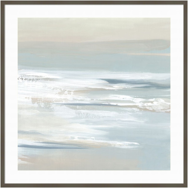 UNIEK INC. A42705536944 Amanti Art Shadows Of The Sea I by Lera Wood Framed Wall Art Print, 41inW x 41inH, Gray