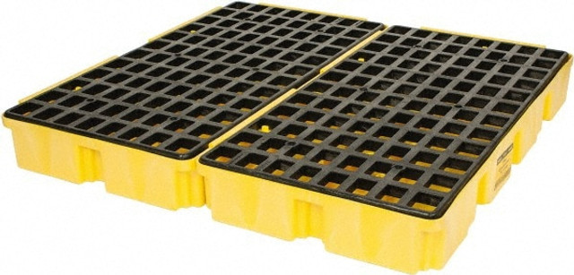 Eagle 1634 Spill Platform: 4 Drum, 30 gal, 10,000 lb, Polyethylene