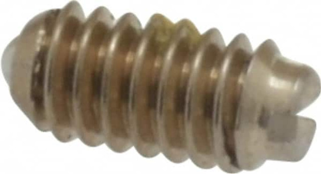 Vlier SSB47P Threaded Ball Plunger: 5-40, 0.062" Ball Dia, 1/4" Body Length, 0.02" Max Ball Reach