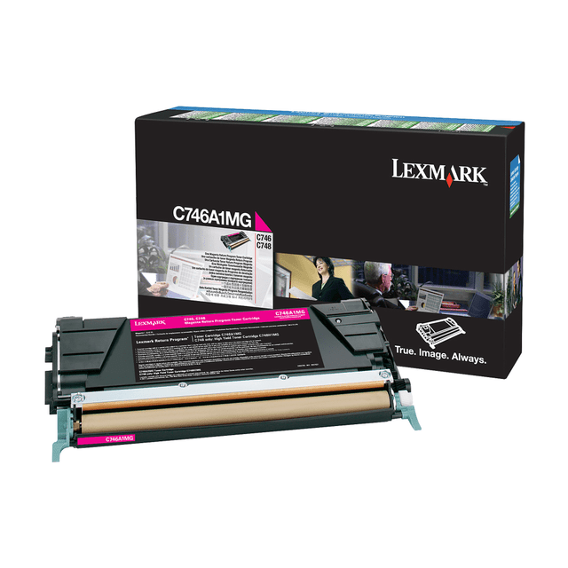 LEXMARK INTERNATIONAL, INC. C746A1MG Lexmark C746A1MG Magenta Return Program Toner Cartridge