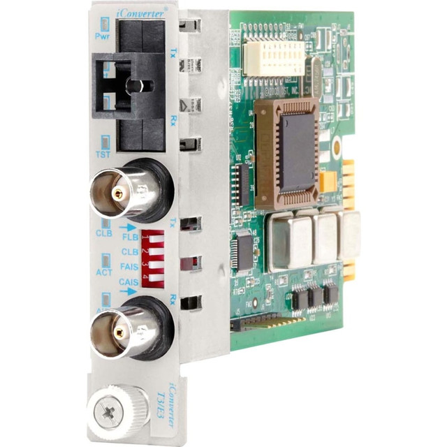 OMNITRON SYSTEMS TECHNOLOGY, INC. 8750-1 Omnitron iConverter T3/E3 Single-Fiber Media Converter Coaxial SC Single-mode 20km BiDi Module - 1 x T3/E3/DS-3; 1 x SC Single-mode Single-Fiber (1310/1550); Internal Module; Lifetime Warranty