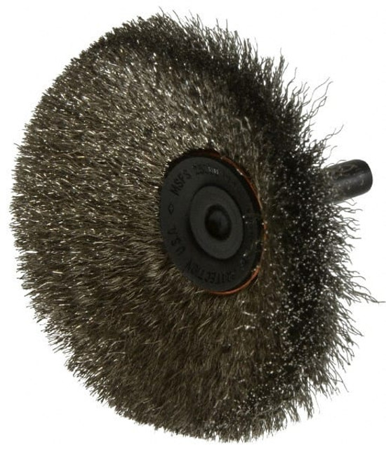 Osborn 0001147700 Wheel Brush: 3" Wheel Dia, Crimped